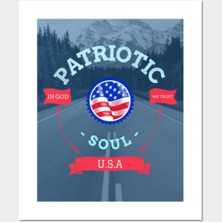 Patriotic soul U.S.A Posters and Art